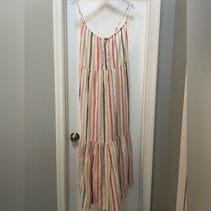 Striped maxi dress.